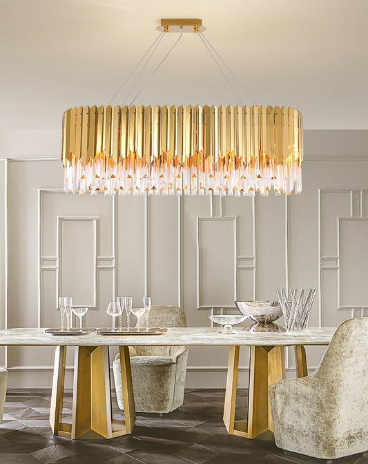Gold Metal Hanging Chandelier