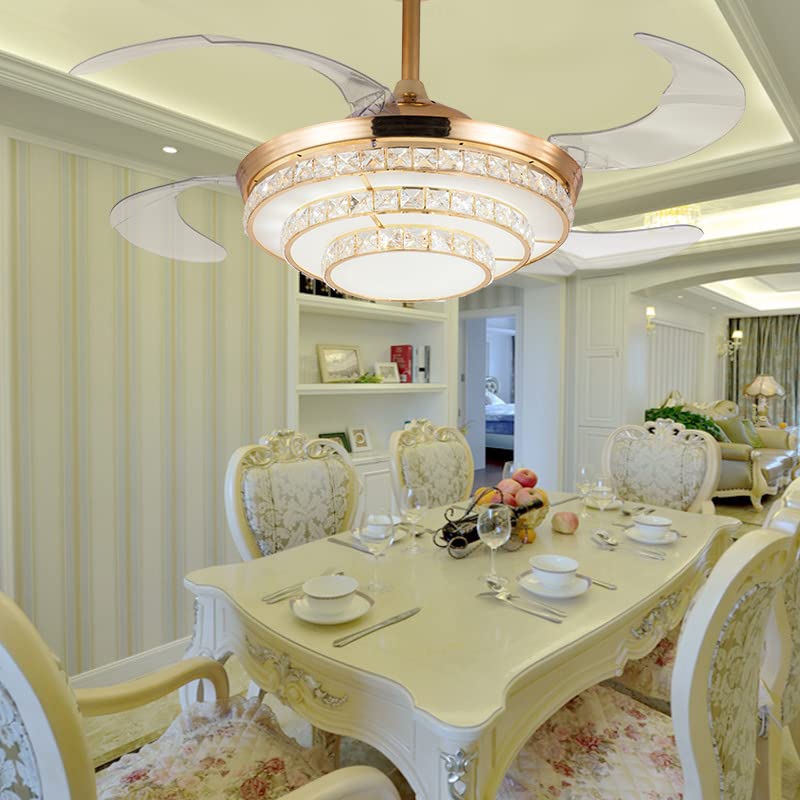 Ceiling Crystal Fan with Remote