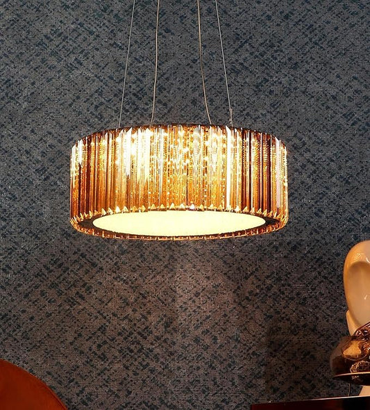 Crystal Gold Finish Pendant Light