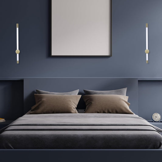 LED Acrylic Tube with Gold-Toned Metal Ends