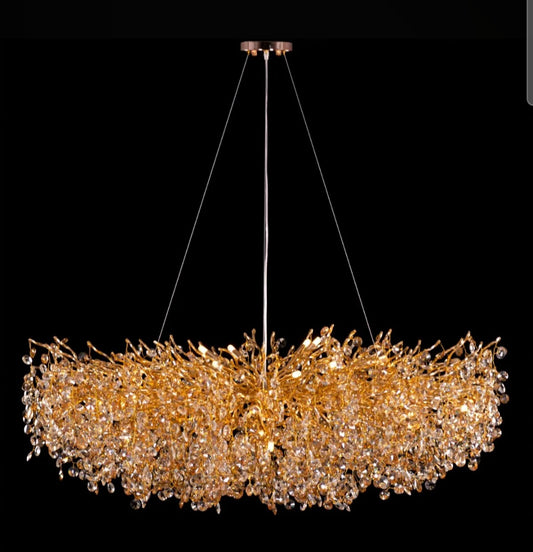 This is It Gold Crystal Chandelier