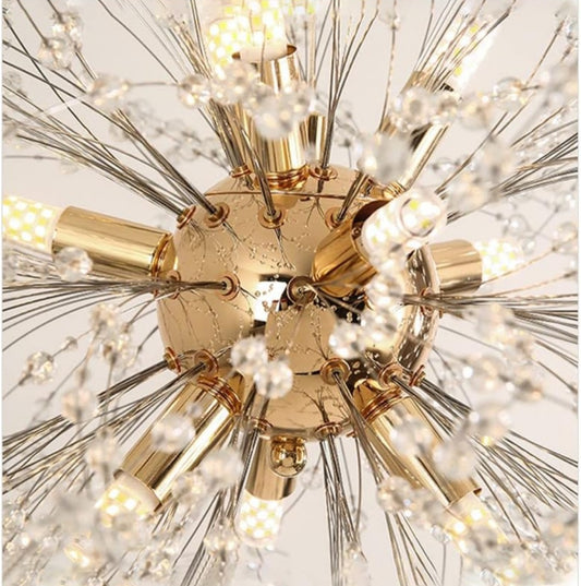 Glow Up Chandelier Gold