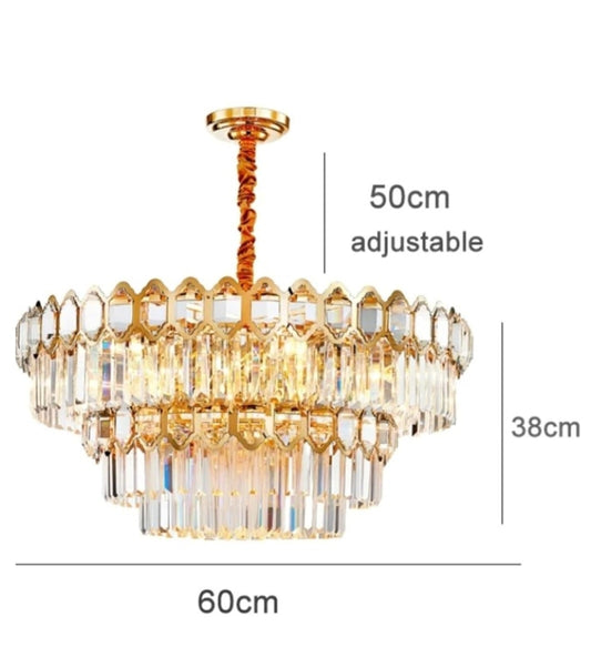 Gold Crystal Chandelier