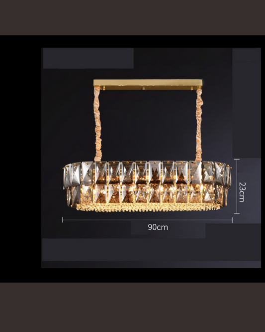 Amber Crystal pendant Chandelier