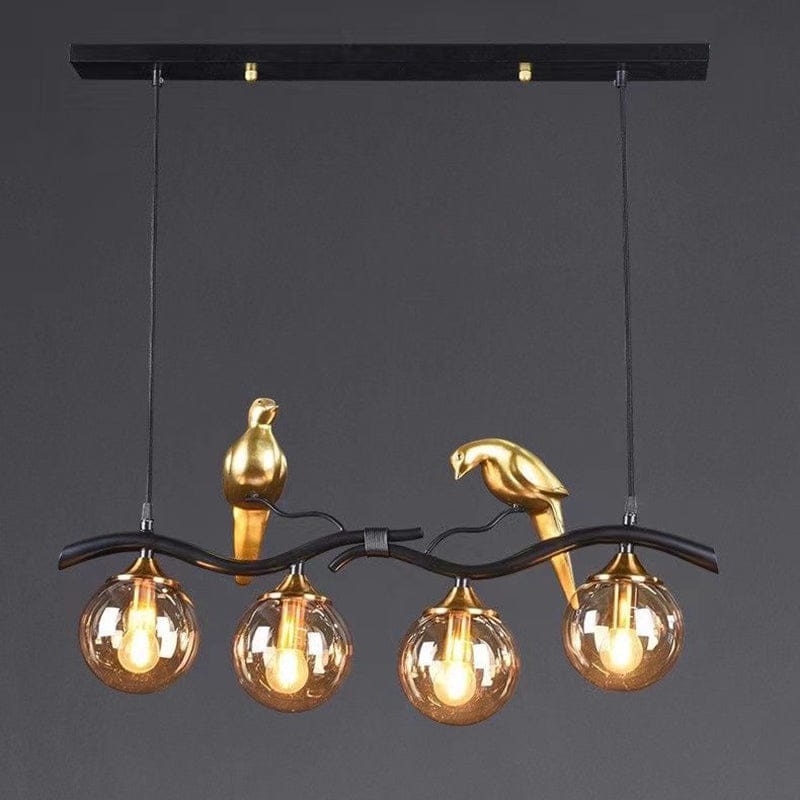 Golden Bird Hanging Light
