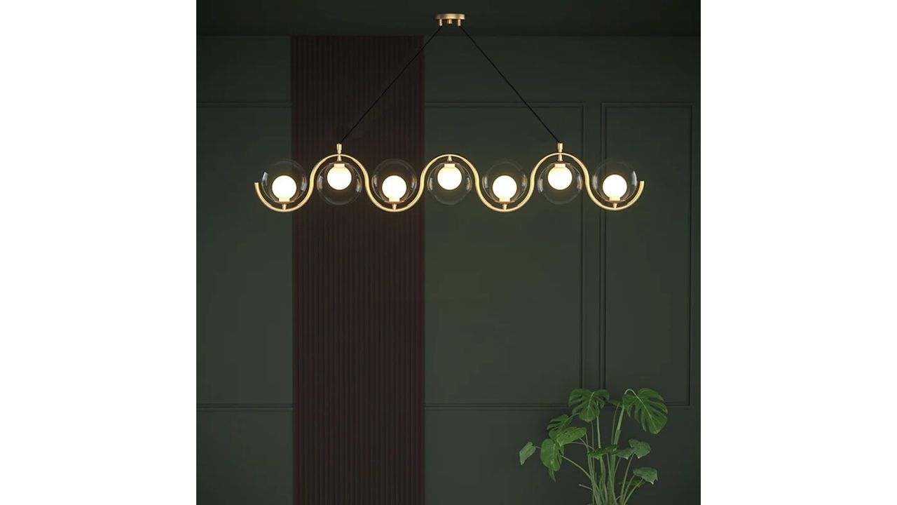 Wave Curve Linear Pendant Light