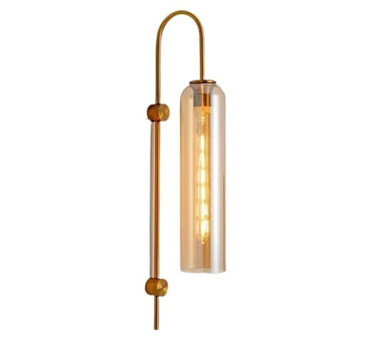 Gold Long Glass Wall Light