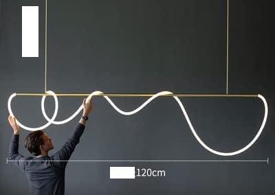 Gold Metallic Linear Hanging Light