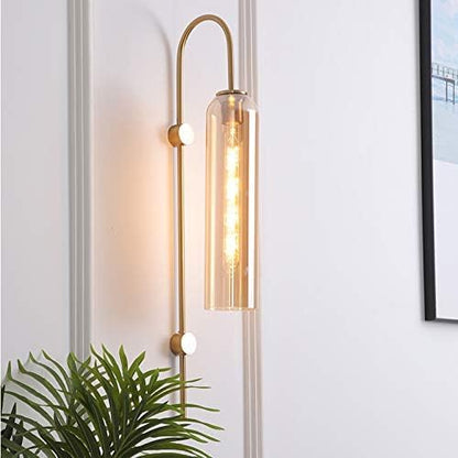 Gold Long Glass Wall Light