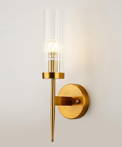 Antique Brush Gold Long Wall Light
