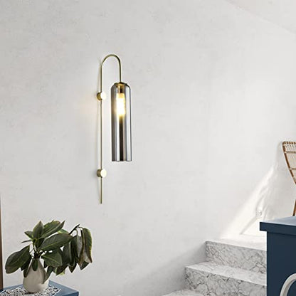 Smokey Long Glass Wall Light