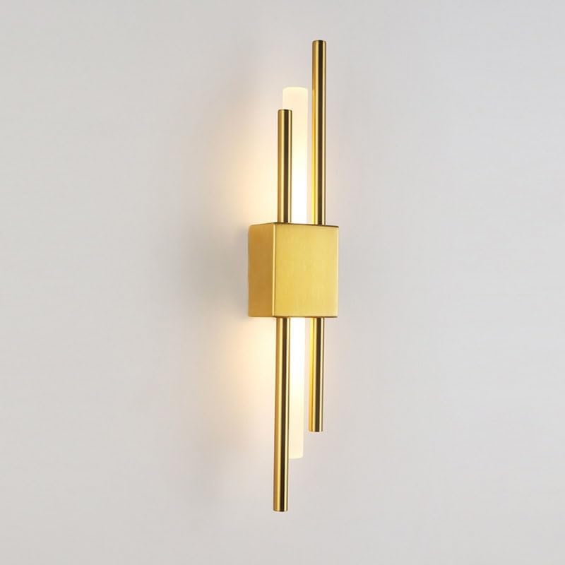 Luxury Art LED Gold Pipe Acrylic Wall Light