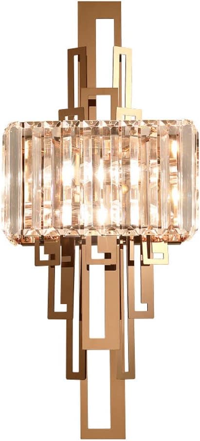 Crystal Rose Gold Wall Lamp