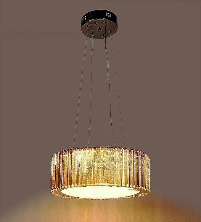 Crystal Gold Finish Pendant Light