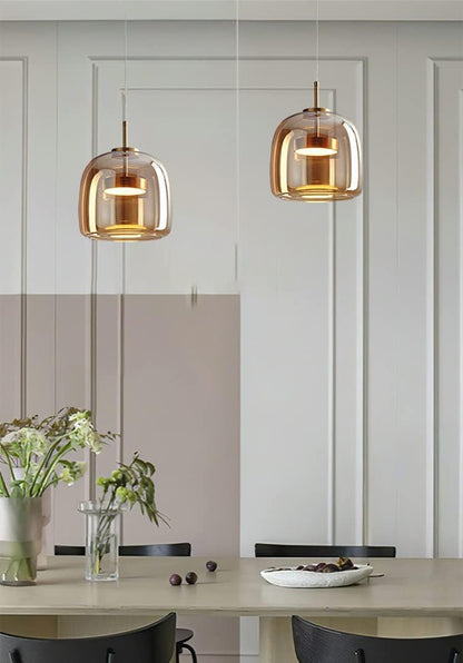 Champagne Glass Hanging Lamp
