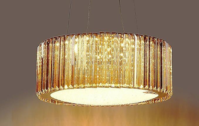 Crystal Gold Finish Pendant Light