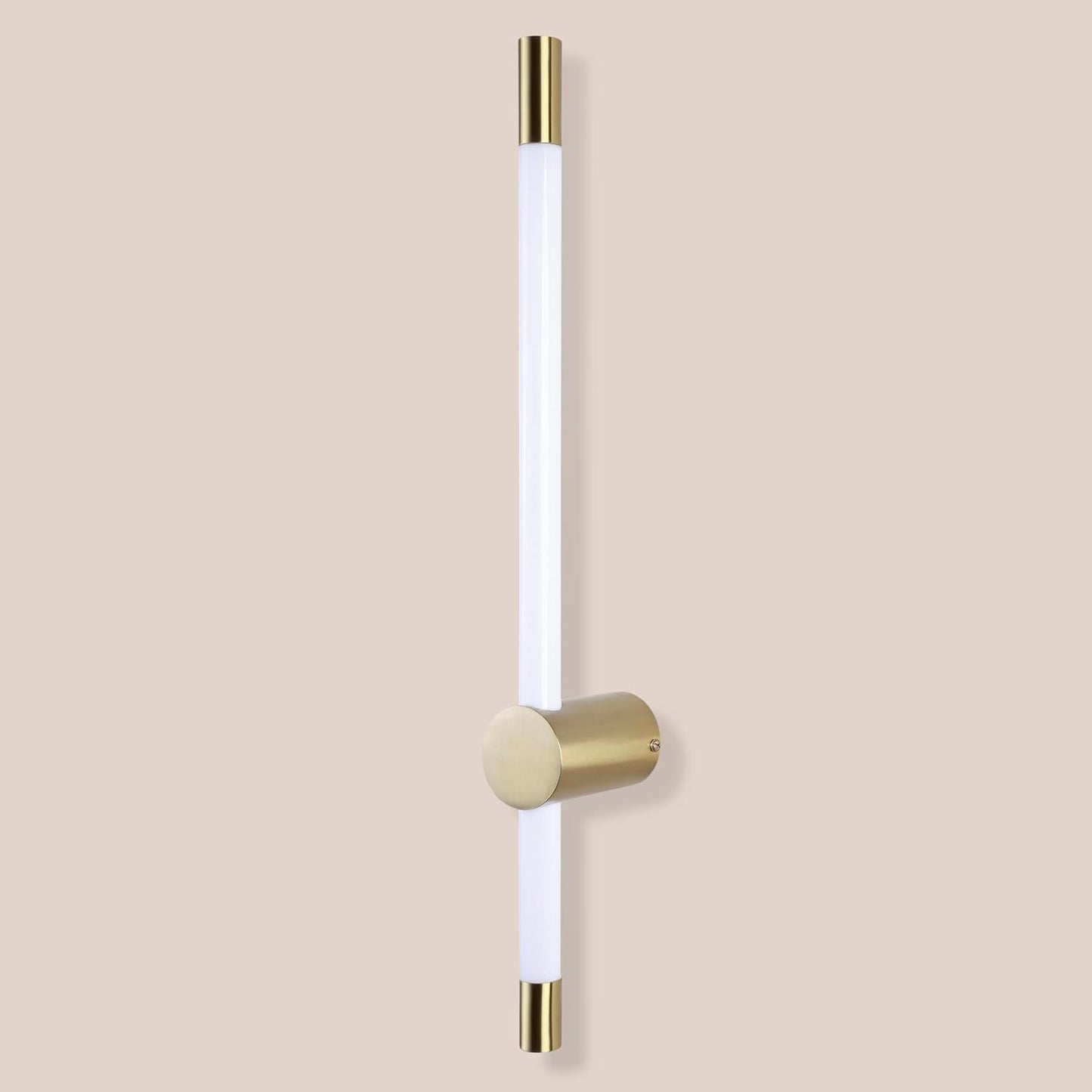 LED Acrylic Tube with Gold-Toned Metal Ends
