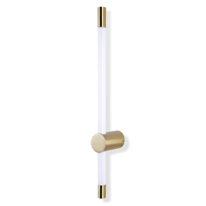 LED Acrylic Tube with Gold-Toned Metal Ends