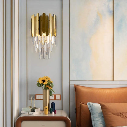 Golden Crystal Wall Fixtures
