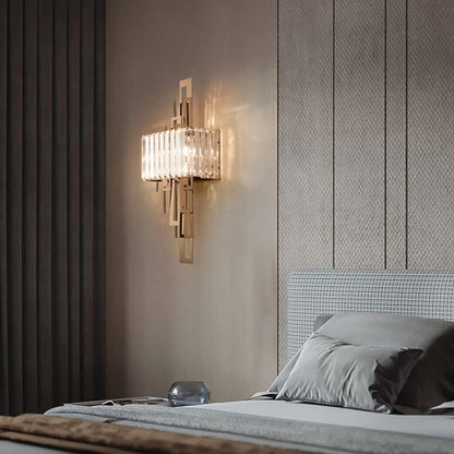 Crystal Rose Gold Wall Lamp