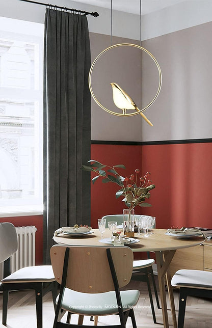 Golden Bird Pendant Light