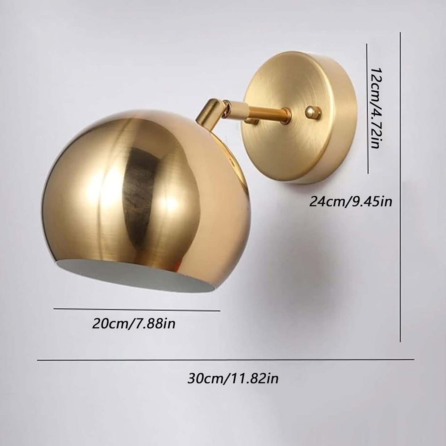 Wall-Mounted Semi-circular Sconces