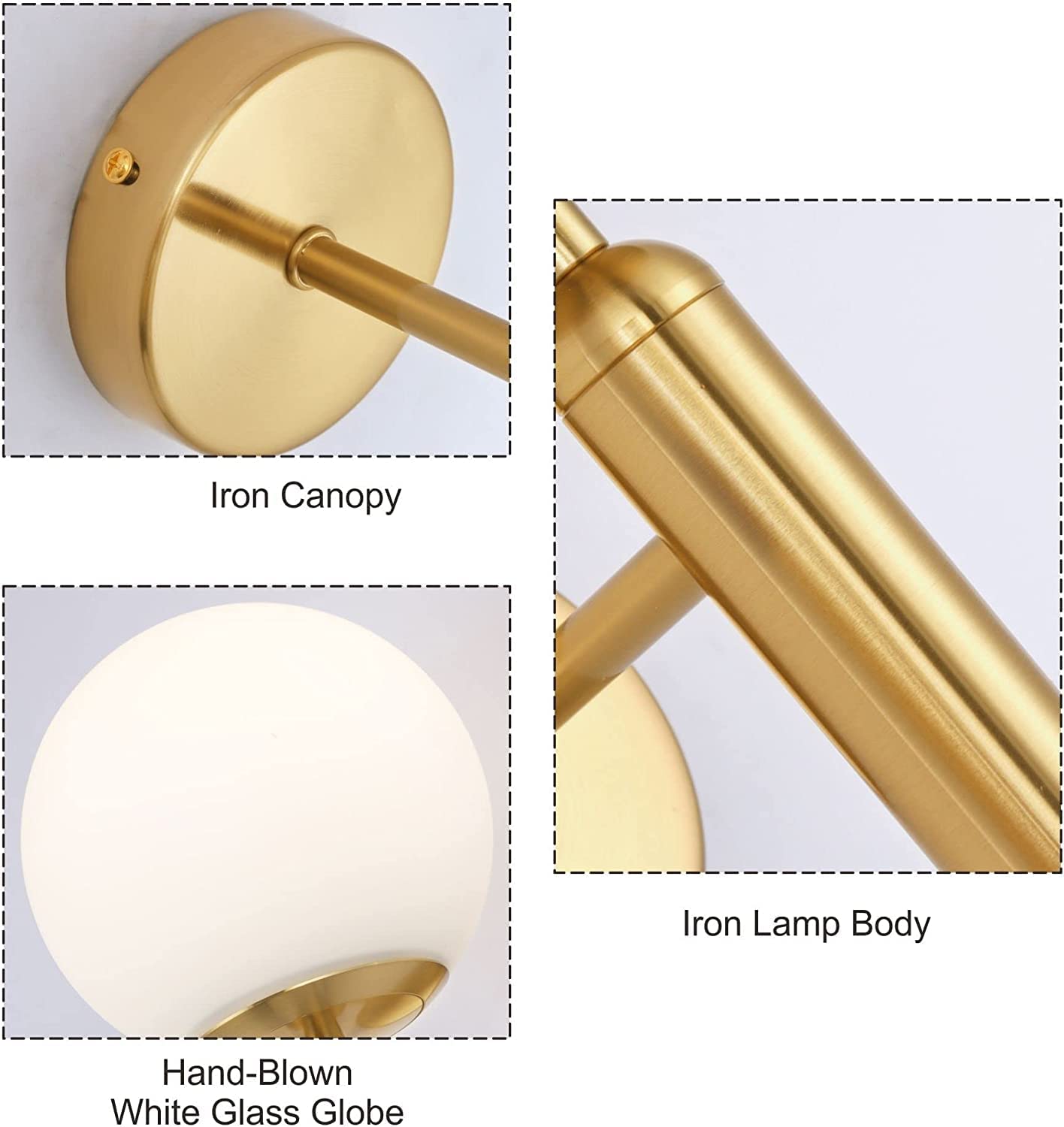 Autumn Golden Wall Lamp