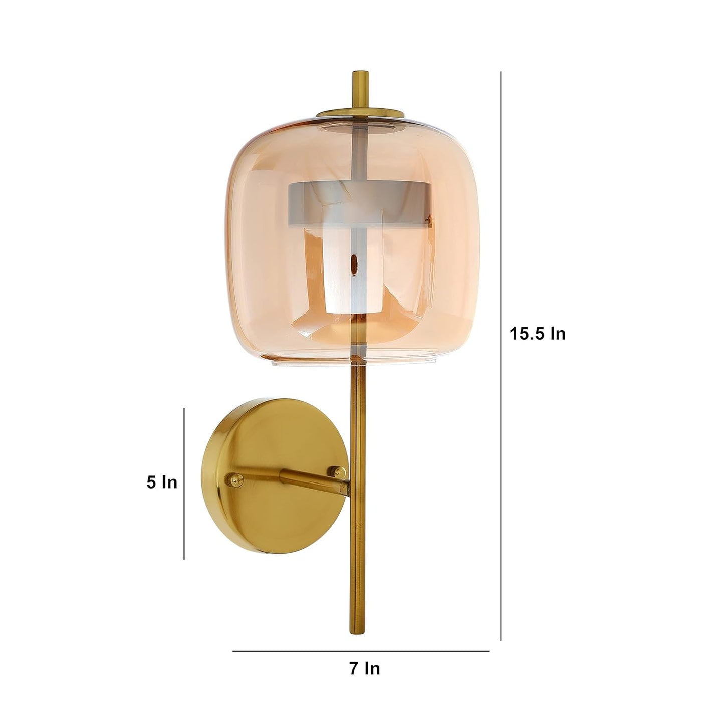 Glass Bedside Wall Lamp