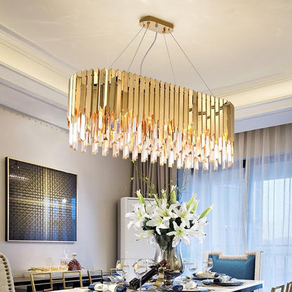 Gold Metal Hanging Chandelier