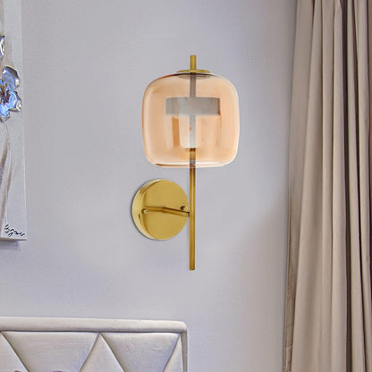 Glass Bedside Wall Lamp