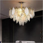 Porcelain Leaves Glass Chandeliers