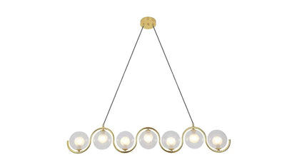 Wave Curve Linear Pendant Light