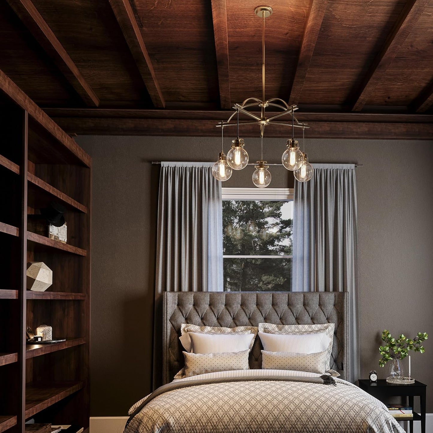 5-Light Weathered Chandelier