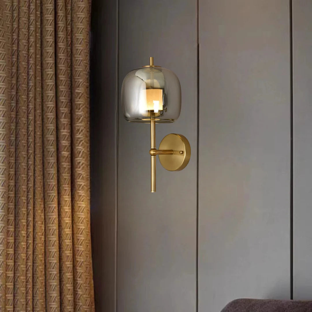 Glass Bedside Wall Lamp