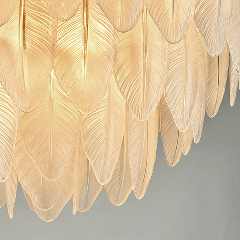 Feather Look Modern Chandelier