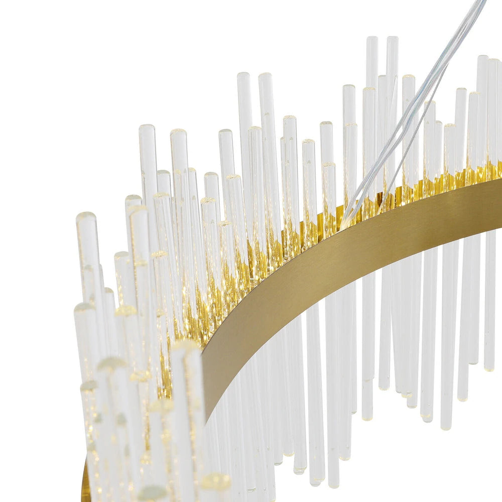 Glam Gold Crystal Chandelier