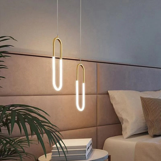 Round-rectangular Hanging Light