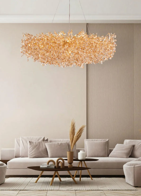 This is It Gold Crystal Chandelier