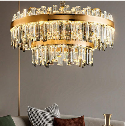 Modern minimalist Crystal Chandelier
