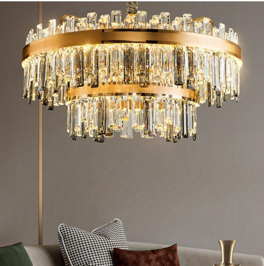Modern minimalist Crystal Chandelier