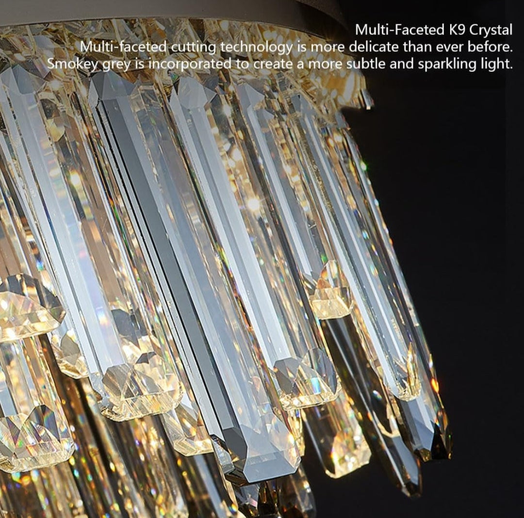Modern minimalist Crystal Chandelier