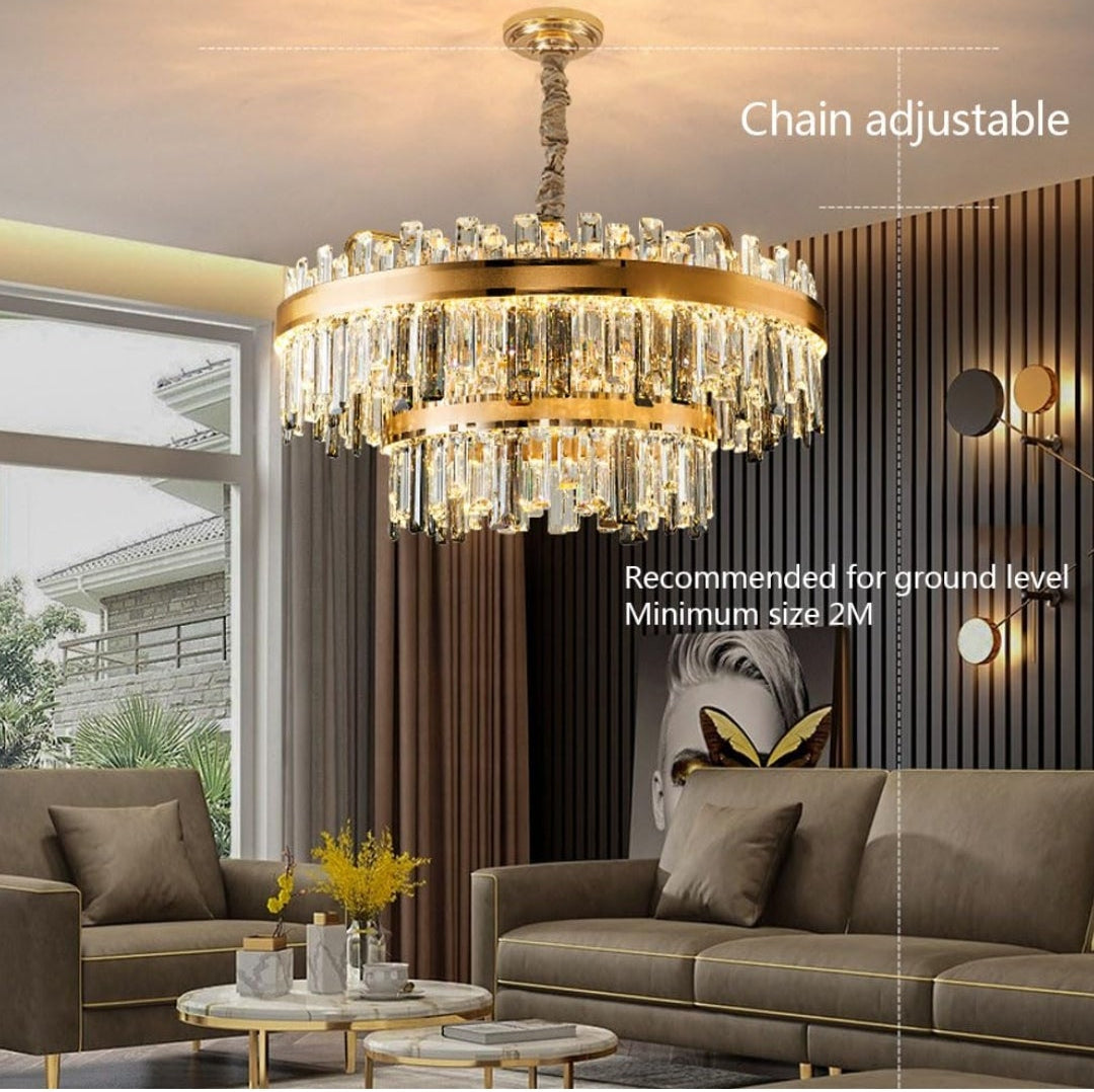 Modern minimalist Crystal Chandelier
