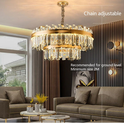 Modern minimalist Crystal Chandelier