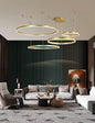 Metal LED Pendant Chandelier 4 Rings