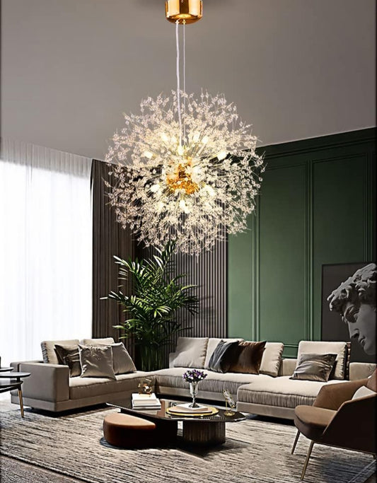 Glow Up Chandelier Gold