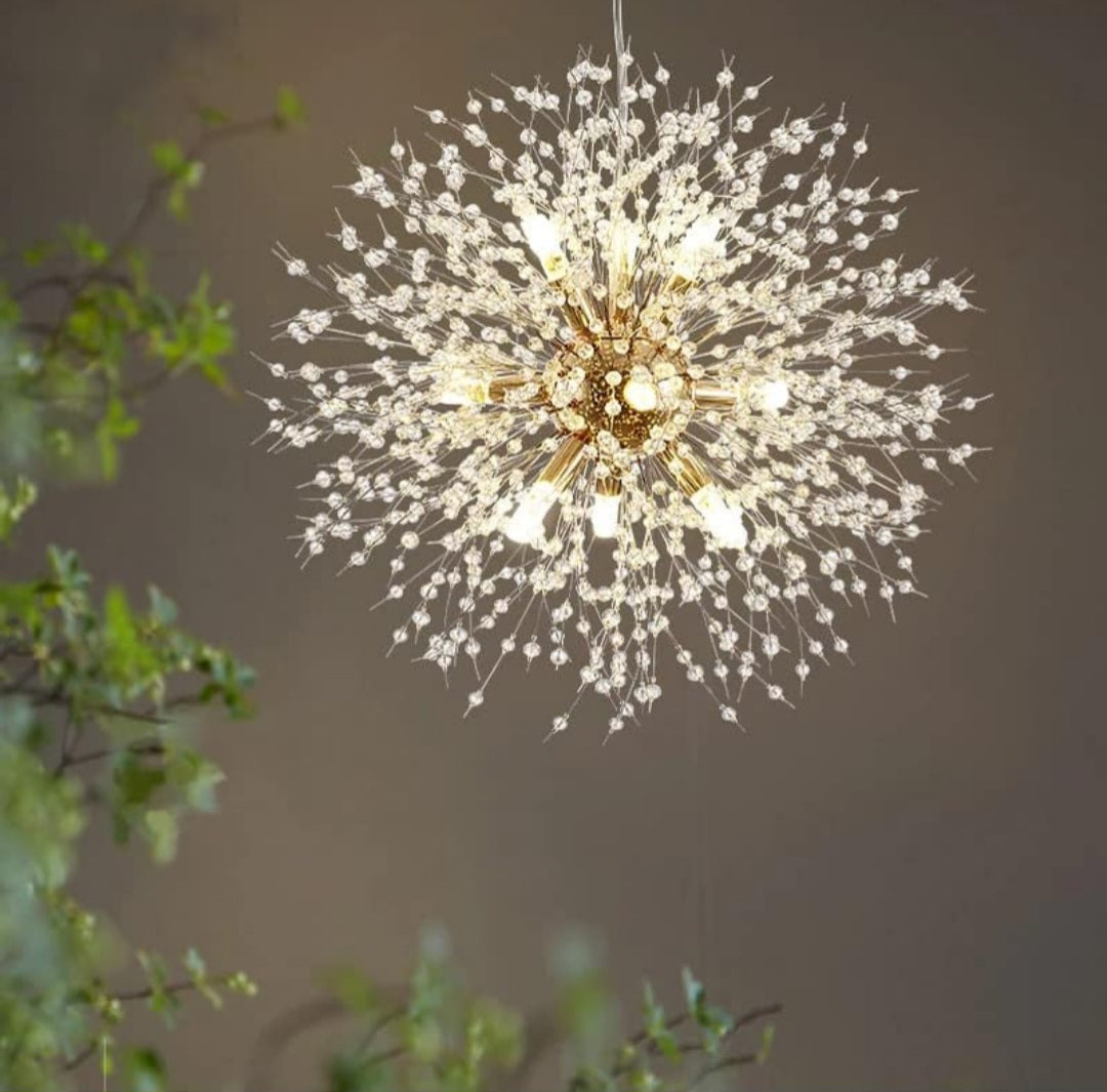 Glow Up Chandelier Gold