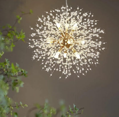 Glow Up Chandelier Gold
