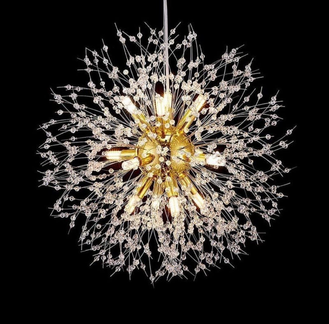 Glow Up Chandelier Gold