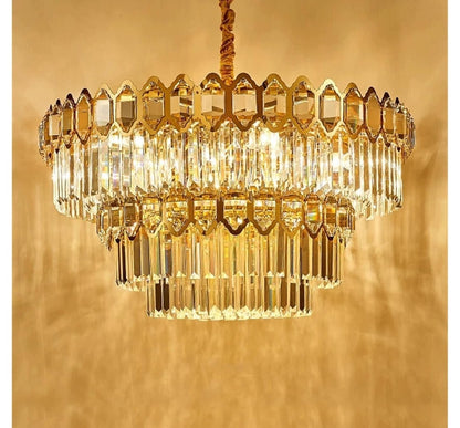 Gold Crystal Chandelier