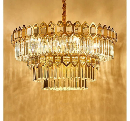Gold Crystal Chandelier